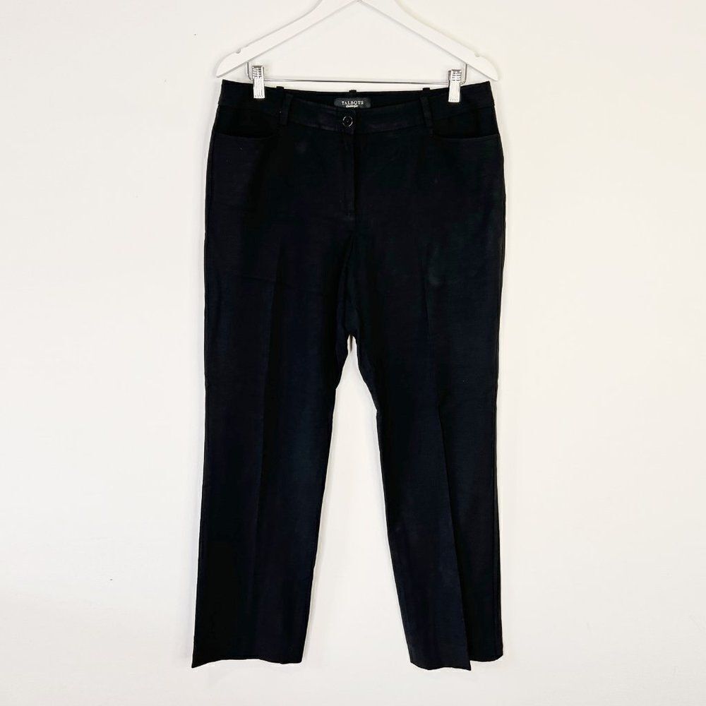 Talbots Signature Black Wool Blend Capsule Staple Dress Pants BH684